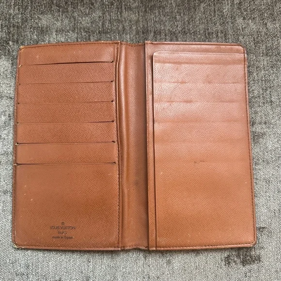 Louis Vuitton Monogram Leather Long Wallet Brown – Made in Spain - Picture 8 of 16